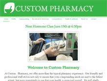 Tablet Screenshot of custompharmacyrx.com